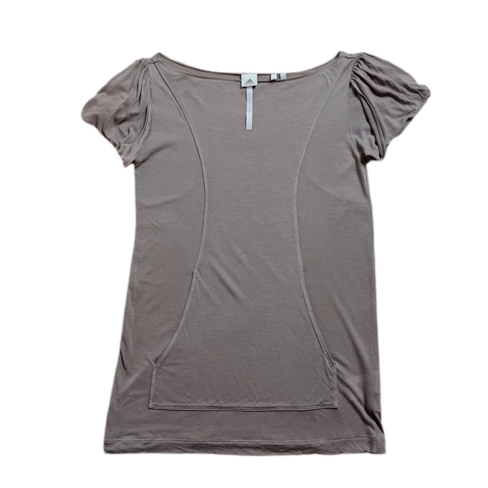 Adidas Stella McCartney Brown Kangaroo Pocket Tee